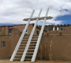 white ladders signify a Kiva