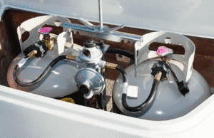 travel trailer gas propane tank