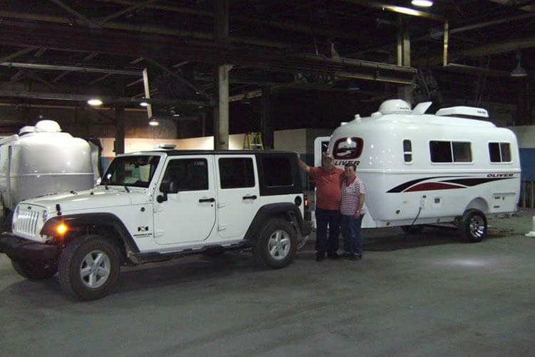 rv camper delivery bay