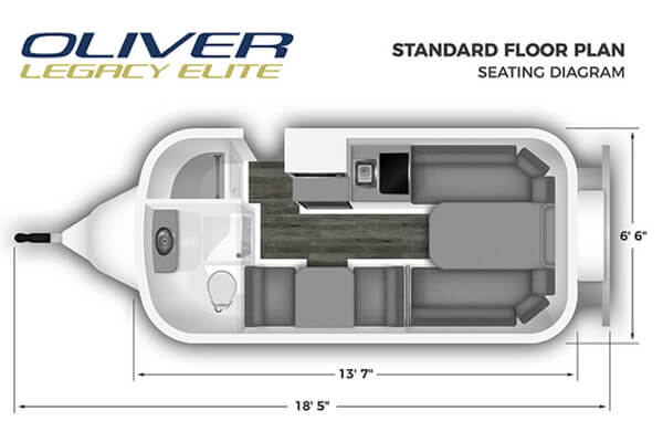 standard floor plan seating diagram