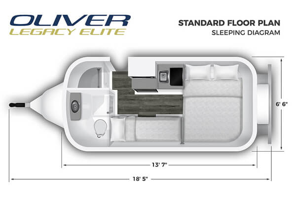 standard floor plan sleeping diagram