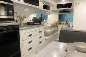 travel trailer inside luxury rv