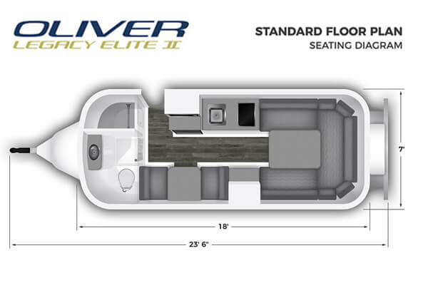 standard floor plan seating diagram