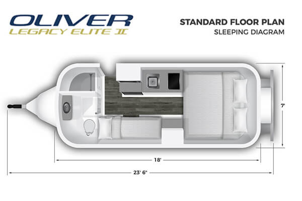 standard floor plan sleeping diagram