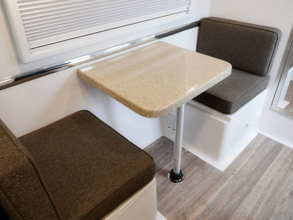 forest cloth dinette seating