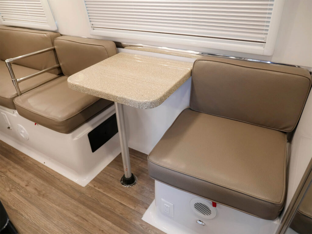 Side Dinette (seats 2) Converts to Single Bed